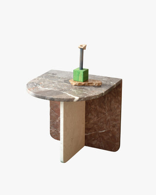 Tricolore Marble Side Table
