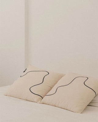 Atria Embroidered Square Pillowcase