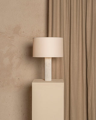 Fluta Ribbed Marble Table Lamp