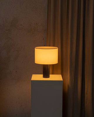 Flutita Ribbed Marble Table Lamp