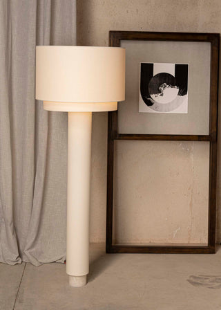 Kolumno White Alabaster Floor Lamp