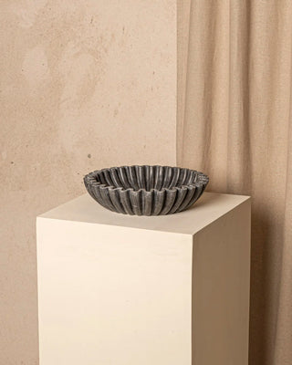 Lotuso Bowl in Black Marble